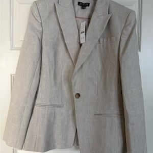 J. Crew Women’s Ivory Linen Blend Blazer